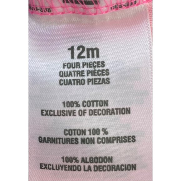 NWOT Carter's Baby Girl's Size 12 Months Hot Pink & White Polka Dot T-Shirt - Picture 5 of 5